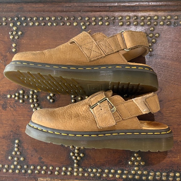 Dr. Martens Tan Leather Mules - Picture 3 of 7